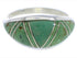 Southwestern Sterling Silver Turquoise Inlay Ring Size 6-1/4 ZX36288